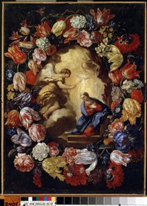 Die Verkündigung an die Blumen von Carlo Maratta or Maratti