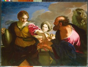 Rebekka und Eliezer am Brunnen