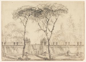 Am Tor einer Villa von Carlo Marchionni