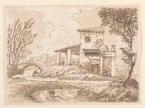 Landschaft mit Villa, 1750–60