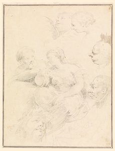 Figurenskizzen von Carlo Marchionni