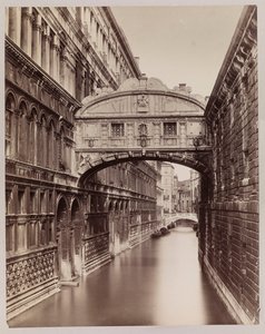 Venedig. Blick auf die Seufzerbrücke von der Ponte della Paglia