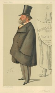 Lord Truro, Universal Knowledge, 1. Januar 1887, Vanity Fair Karikatur von Carlo Pellegrini