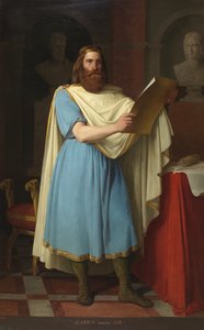 Porträt des westgotischen Königs Alarich II. - Carlos Maria Esquivel y Rivas von Carlos Maria Esquivel