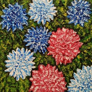 Blumen im Gras