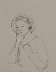 Studie für Elizabeth Bennet, 2011 von Caroline Hervey Bathurst