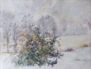Winter aus unserem Fenster von Caroline Hervey Bathurst