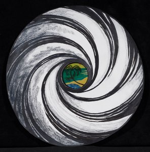 Linsenschwirl mit Palme, 2005 von Carolyn Hubbard Ford