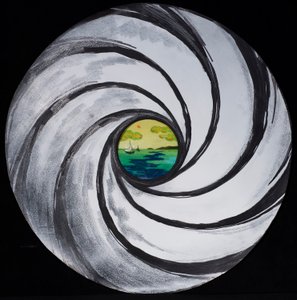Linsenschwirl mit Meer und Wolken, 2005