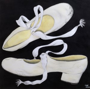 Alte Stepptanzschuhe, 1992 von Carolyn Hubbard Ford