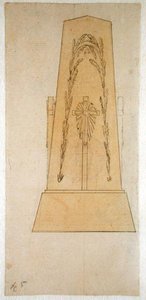 Entwurf für ein Denkmal, 1812 von Caspar David Friedrich