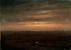 Fischernetze, spätes 18. oder 19. Jahrhundert von Caspar David Friedrich