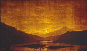 Flusslandschaft bei Nacht von Caspar David Friedrich