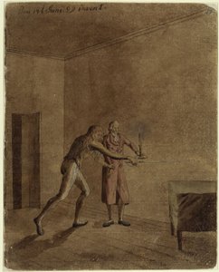 Franz und Daniel aus Schillers „Die Räuber“ von Caspar David Friedrich