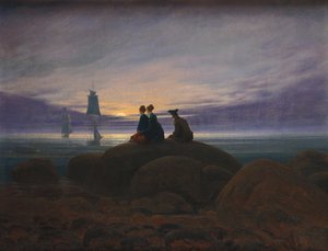 Mondaufgang über dem Meer, 1822