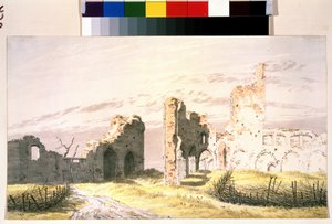 Ansicht der Ruinen eines Klosters in Elden von Caspar David Friedrich