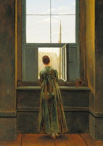 Frau am Fenster, 1822 von Caspar David Friedrich