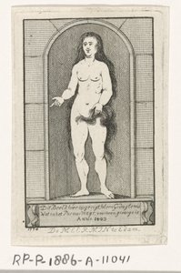 Nische mit der Statue einer Meerjungfrau von Caspar Jacobsz. Philips