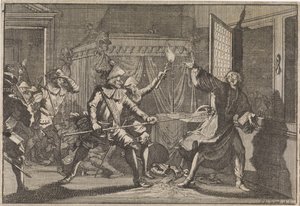 Albrecht von Wallenstein, Herzog von Friedland, wird von seinen eigenen Soldaten ermordet, 1634