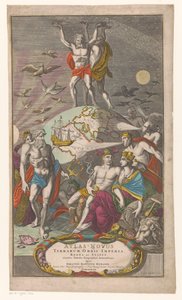 Atlas und Herkules tragen den Sternenhimmel von Caspar Luyken