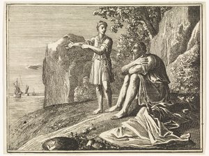 Elias Diener sieht eine kleine Regenwolke von Caspar Luyken