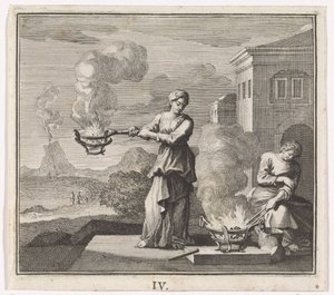 Emblem: Feuer von Caspar Luyken