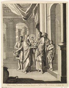 Simeon und das Christuskind von Caspar Luyken
