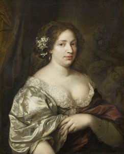 Porträt von Margaretha Godin von Caspar Netscher