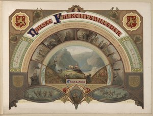 Illustration aus dem Buch Norske Folkelivsbilleder von Adolph Tidemand und veröffentlicht von Chr. Tønsberg von Caspar Scheuren