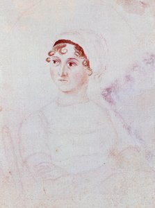 Porträt von Jane Austen, ca. 1810 (Bleistift & Aquarell auf Papier)