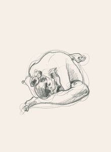 Ruhige gekrümmte Figur