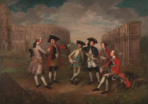 Britische Gentlemen in Rom von Catherine Read