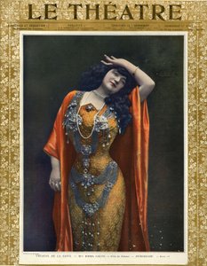 Emma Calve als Salome, Titelseite der Zeitschrift 