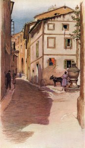 Eine Straße auf Mallorca, 20. Jahrhundert, 1931 von Cecil Charles Windsor Aldin