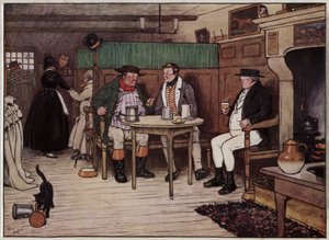 Illustration für Die Pickwickier von Cecil Aldin von Cecil Charles Windsor Aldin