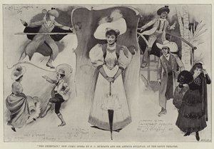 Der Häuptling, Neue Komische Oper von F. C. Burnard und Sir Arthur Sullivan, im Savoy Theatre von Cecil Charles Windsor Aldin