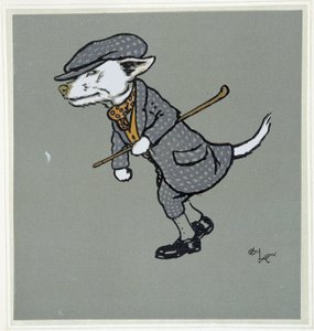 Weißer Fuchs, Gentleman - in „Merry Party“, ill. von Cécil Aldin, ed. Hodder & Stoughton, London