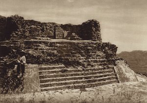 Mexiko: Tepoztlan, Ruine des Tempels El Tepoztecatl von Cecile Seler Sachs