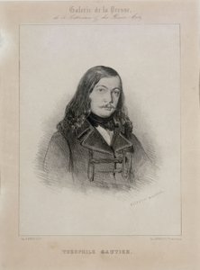 Porträt des Dichters Théophile Gautier 1811-1872