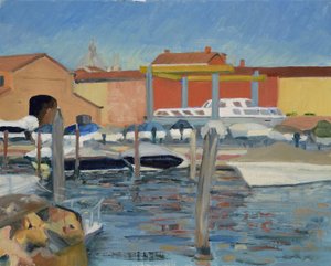 Bootswerft, Spätnachmittag, Venedig, 2022
