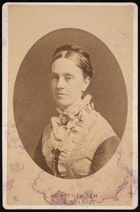 Porträt von Lady Frances Anna Blandy Thomson, Baroness Kelvin 1837-1916, 1876