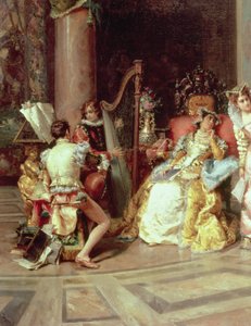 Galileo am Hof von Isabella (Detail), 1878