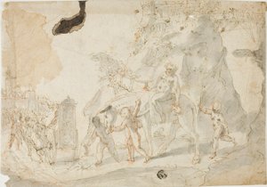 Triumph des Bacchus mit betrunkenem Silenus auf Esel