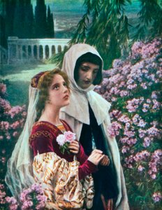 Dante und Beatrice im Garten