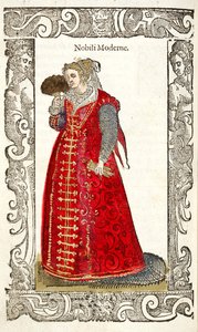 Nobili Moderne. Aus: De gli habiti antichi et moderni, 1598 von Cesare Vecellio