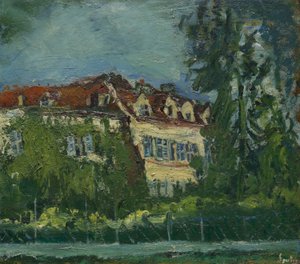 Landschaft mit Haus