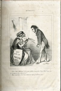 Illustration von Cham (1819-1879) in Le Charivari von Amédée de Noé