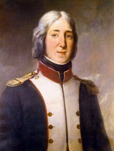 Porträt von Edouard Mortier in der Uniform eines Hauptmanns des 1. Bataillons des Nordens im Jahr 1792