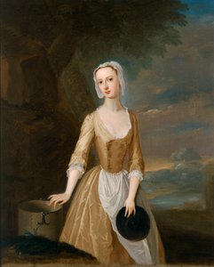Catherine Hyde, Herzogin von Queensbury als Milchmädchen, ca. 1770 von Charles (after) Jervas