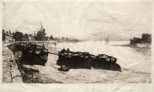 Schlammboote auf der Themse, 1883